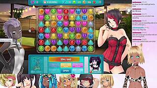 VTuber Lewdneko 沉浸在Huniepop 2 双人约会第3部分