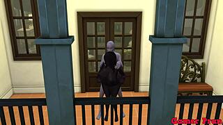 Сердце колотится, видя Гоку и Роши в диких оргиях. Их гарем жаждет анал трио, но что-то идет не так!