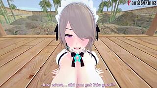 ريتا روسوايس خادمة تنيك بقوة في حمام ساخن هونكاي إمباكت 3