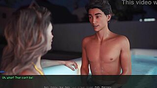 Сырая жена мачеха целует Сэма в 3D порно игре