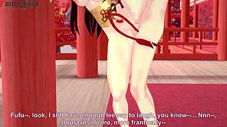 Chun-Li se fut tare în Street Fighter POV, corpul ei flexibil în doggystyle cu milfa brunetă în timpul luptei