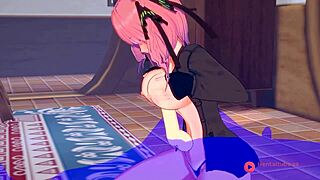 Go Toubun no Hanayome: Nino Nakano Divja Hentai Pustolovščina v Anime Slogu