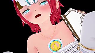 JK魔法战士屈服男性支配，亚洲色情宝贝在控制下喷水