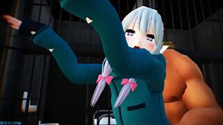 Izumi Sagiri táncol málna szörnnyel toonban