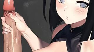 日向在POV动漫场景中提供热辣手交