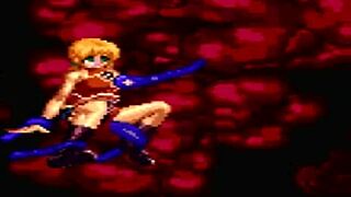 쿠로마루가 파이터 퀸 마리아와 싸움