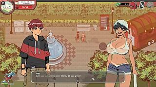 Spooky Milk LifeタブーHentaiゲームポンプレイEp20 - ジムでカーブィミルフが公然オナニー