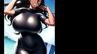 可爱泳装女孩大奶子海滩合集