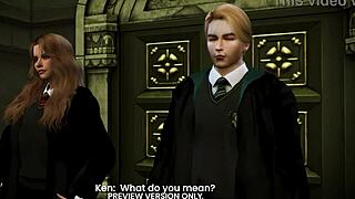 Sala das necessidades provoca Hermione em preview de hentai 3D com fantasias de paródia e animações anime sem censura