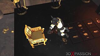 لا أصدق أن أنوبيس أخذني، عبدة مصرية شابة 18+ بعمق في معبده القديم