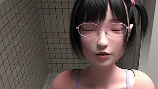 작은 여자 공원에서 구출 3D 크림파이