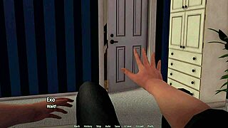 Intense håndjob-scener i spændende hentai-spil eventyr