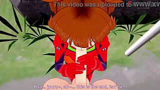 哟，明日香兰格雷索鲁用POV风格口交，太热了！