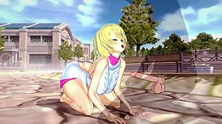 3D хентай с большой жопой и огромной грудью заводит меня! 😈