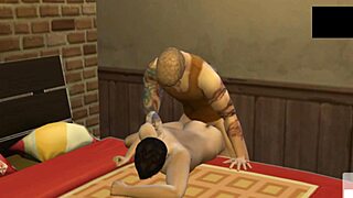 Casa dos Homens saçlı gay gerçek bölüm 01'de blowjob ve creampie ile başlıyor.