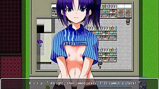 在小市场操收银员小穴。NPC女孩上班Ep5。