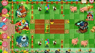 Nutaku Booty Farm jogo hentai com milf ruiva mostrando tudo