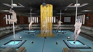 輻射4 多個舞者表演鋼管舞