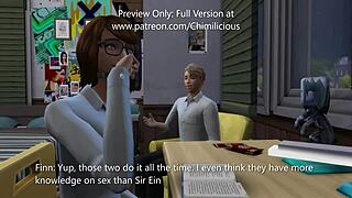 Учебная сессия переходит в жаркую сексуальную игру