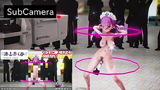 哟，看湊阿库娅做狂野性舞MMD！