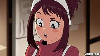 Åh mand jeg kan ikke tro denne Suiren Ochako animation, hun får doggystyle med det monster pik... fuld på!