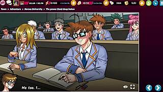 Heroes University 10 skupinové lížání kundy na veřejnosti s velkými prsy