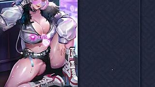 Ep1 Dráždenie Rin mokré kvapkajúce nohavičky z jej piče