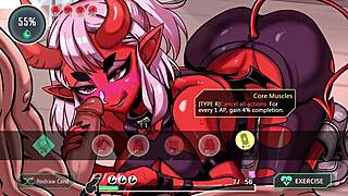 Първи ден в перверзния джим със смукане от сукубус