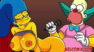 The hottest milf in town takes big tits and ass action in simpsons hentai
