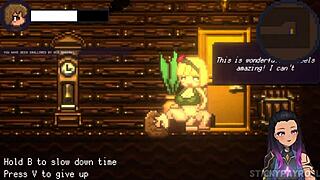 哇哦，看看这个饥渴继妹魅魔在Drain Mansion动漫游戏中！