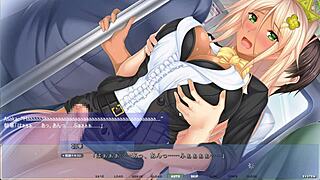 Spying on Akumeru family’s train masturbation, so hot! 😍