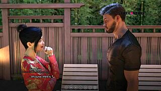 Atlas jebe Ling Guo v poziciji 69 z ročnim delom in obratno kavbojko