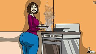 Duży tyłek pani Keagan mocno pieprzony w chaosie rynku