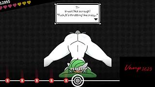 가데보아 모드, 큰 엉덩이 헨타이 애니 씬으로 강렬한 포켓몬 그룹 액션