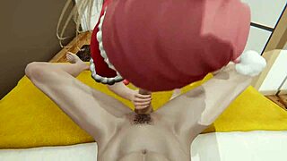 हाफ-सिस्टर से न्यू ईयर गिफ्ट, 3D हentai अनसेंसरड एनीमेशन में