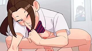 警察动画激烈的追逐和动作场景