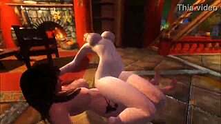 Un strapon domină două lesbiene în acțiune sălbatică