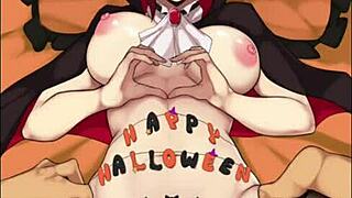 Vampyyri-tytön kokoelma hirviöillä ja hentai-kohtauksilla täynnä seksiä