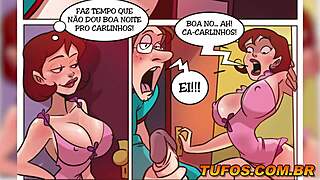 Histoire porno nocturne d'une mature chaude qui surprend un mec en train de se branler