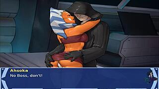 Звездные войны косплей трах, оранжевый тренер горячий бардак.