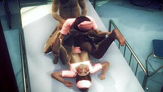 Har du nogensinde set to sygeplejersker i 3D animation HS2?