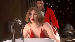 horny men pound trans woman in intense 3d cartoon action