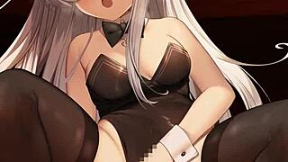 Bunny deklica Hibiki-Chan jezdi trdo za creampie