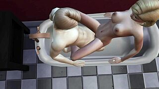 Trial turns into wild bath fuck! Unbelievable monster action awaits!