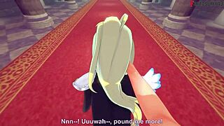 Lalatina Dustiness Darkness Ngentot Keras di Scene Fantasi POV KonoSuba